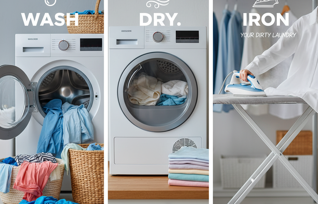 Wash. Dry. Iron